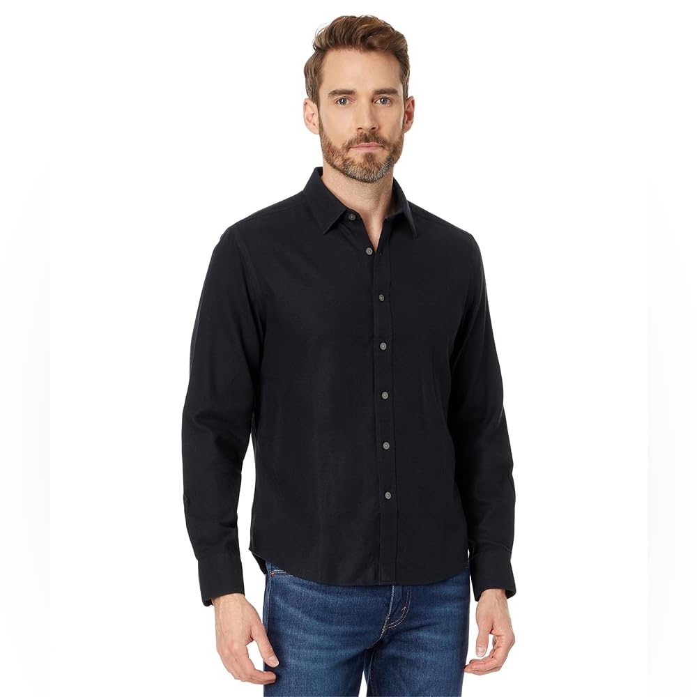 UNTUCKit Veneto Wrinkle-Free Button Up Men’s L Black Long Sleeve Shirt
